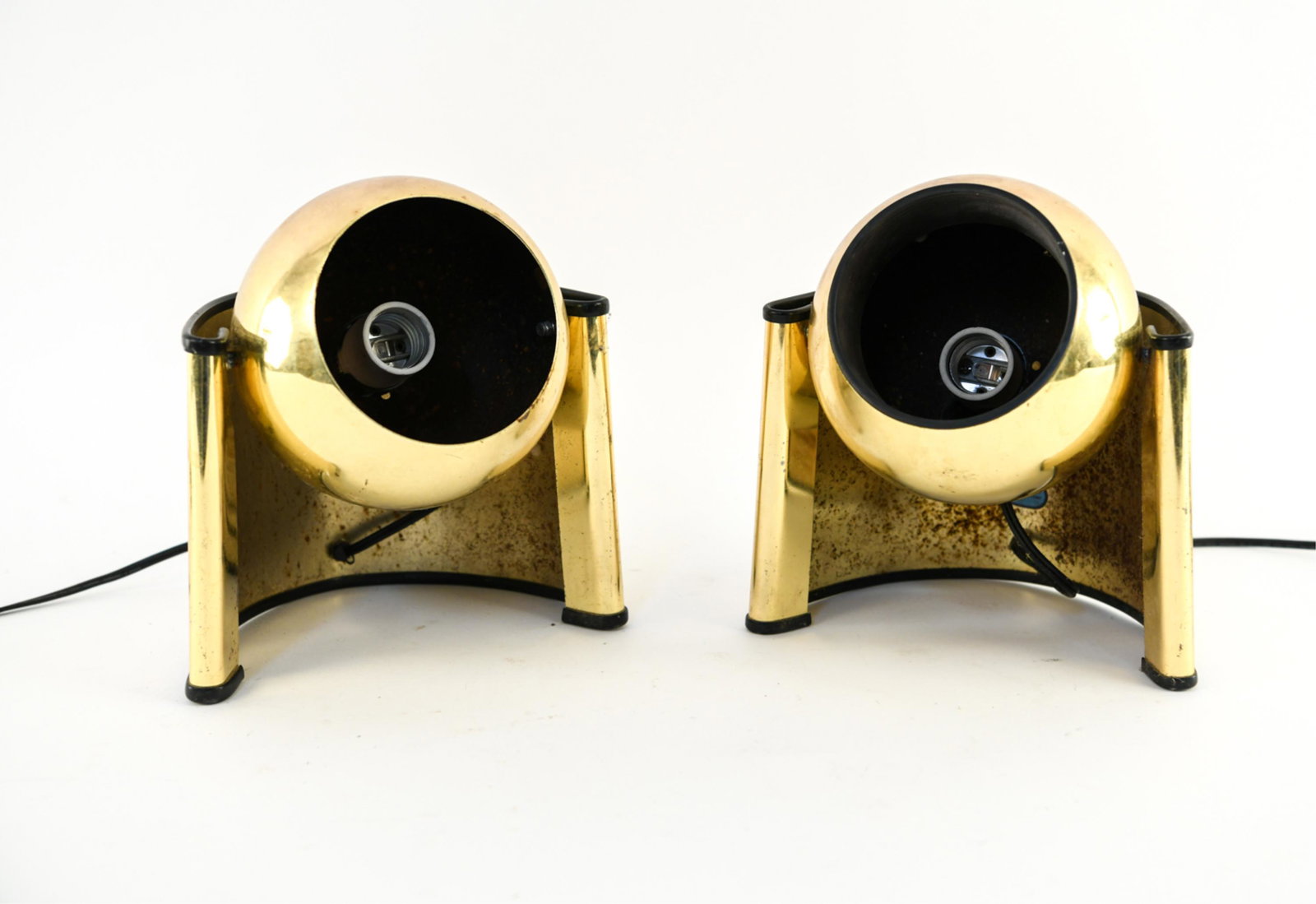 PAIR OF VINTAGE EYE BALL LAMPS (1 of 8)