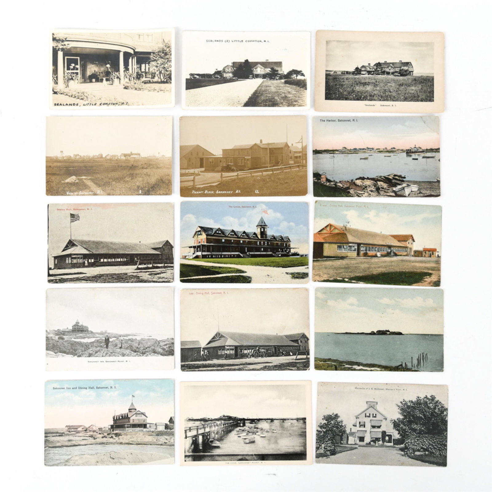 GROUPING OF ANTIQUE RHODE ISLAND POST CARDS (1 of 17)
