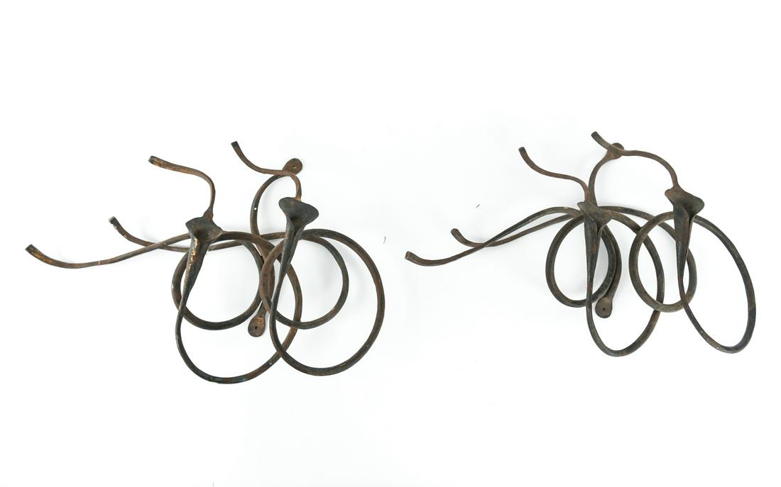 WROUGHT IRON WALL SCULPTURE CALLA LILIES (1 of 10)
