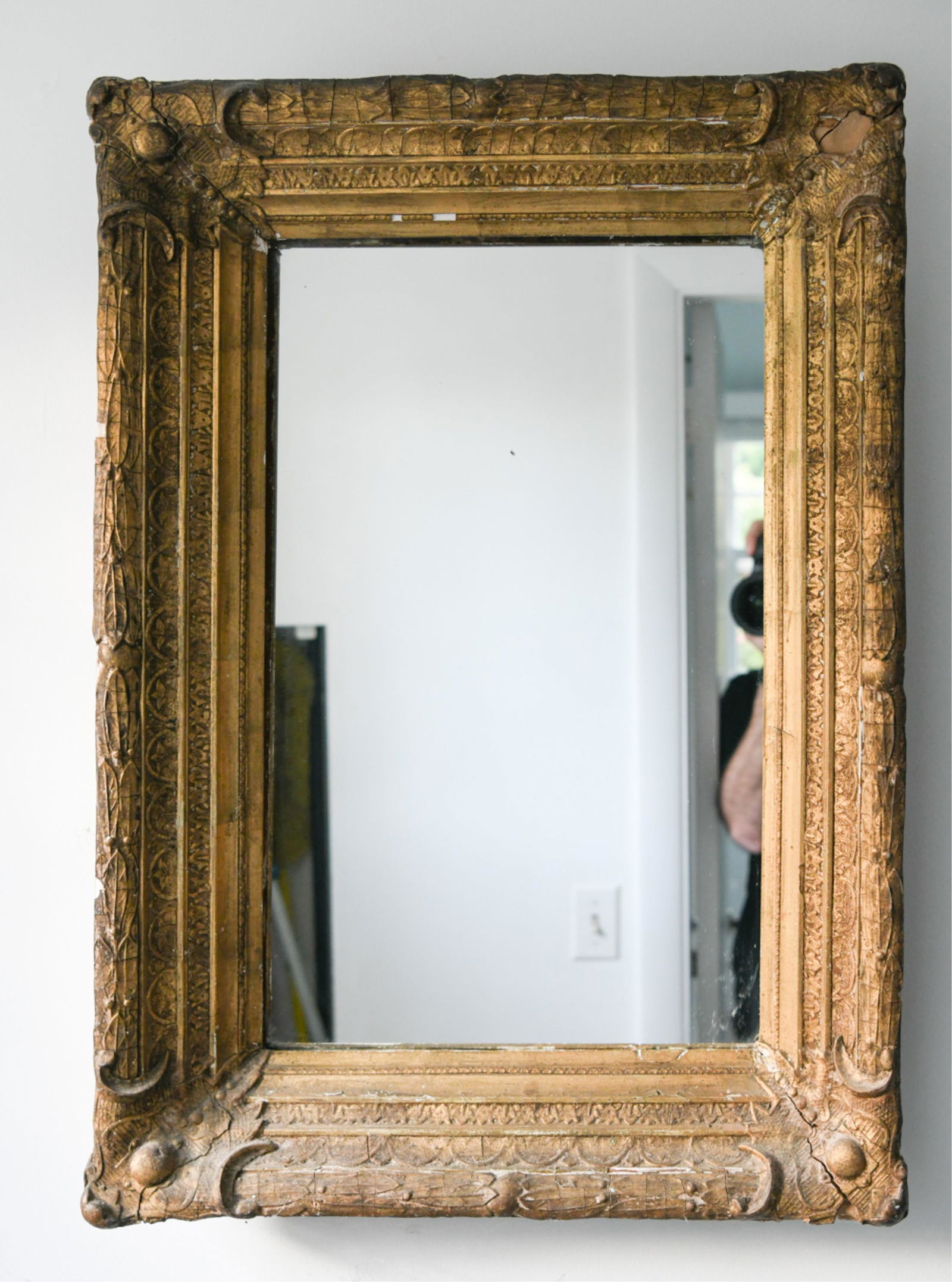 19TH CENTURY FRAME AS MIRROR (1 of 8)