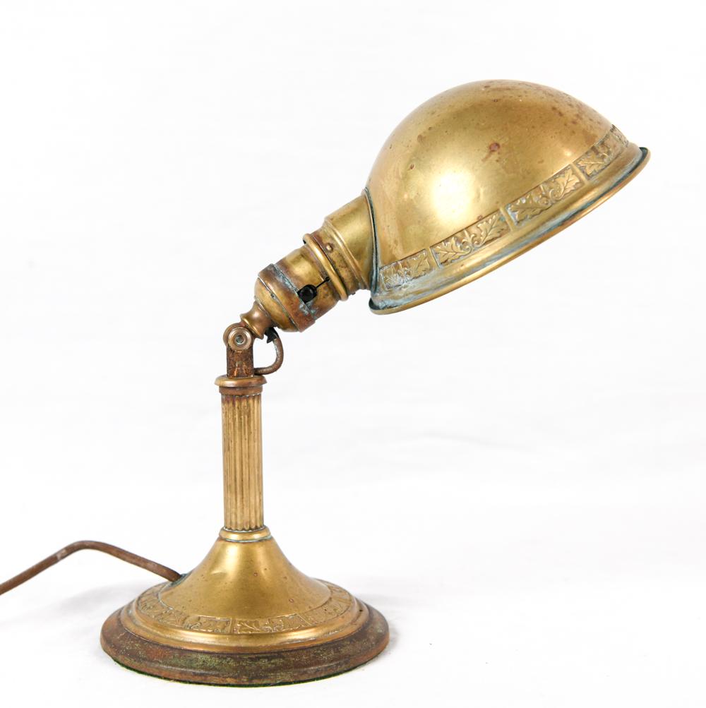 BRASS ARTICULATING DESK LAMP (1 of 10)