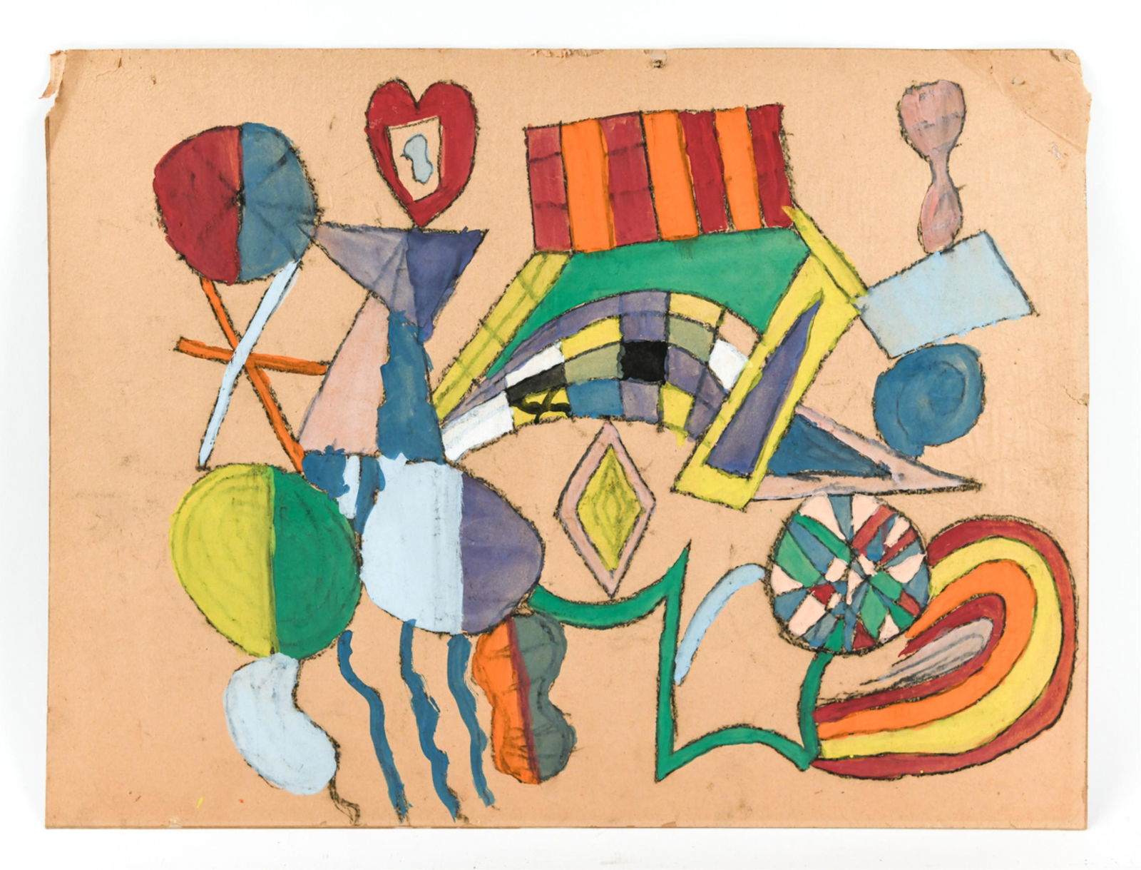 MODERNIST ABSTRACT PASTEL (1 of 9)