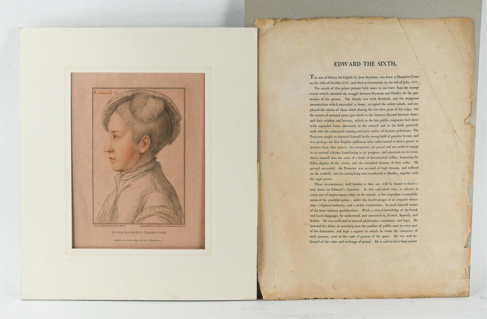 BARTOLOZZI AFTER HOLBEIN COLOR STIPPLE ENGRAVING (1 of 7)