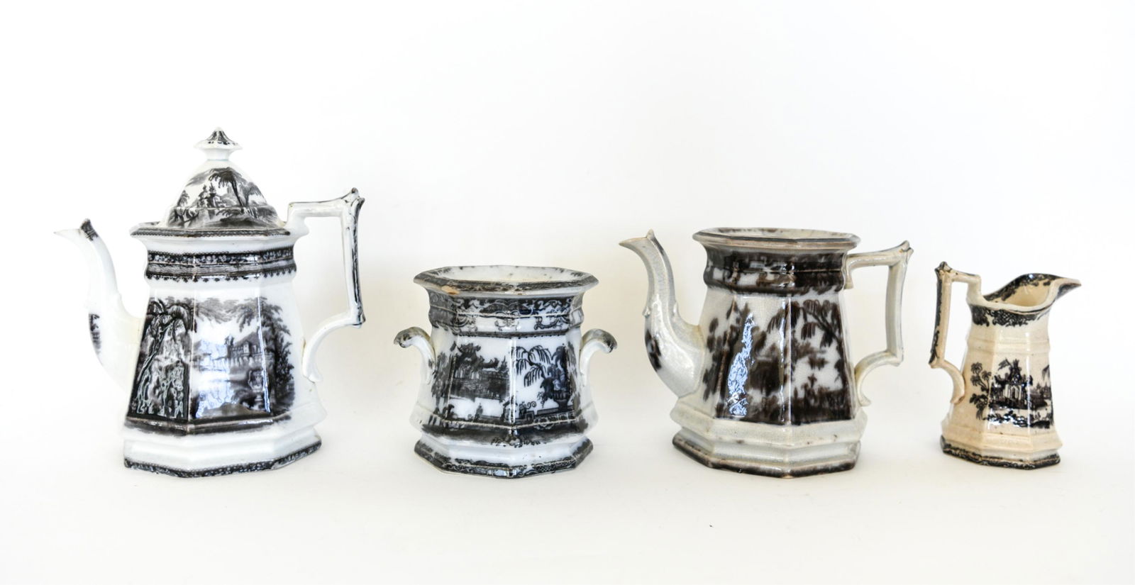 (4) 19TH C. IRONSTONE TRANSFERWARE (1 of 19)