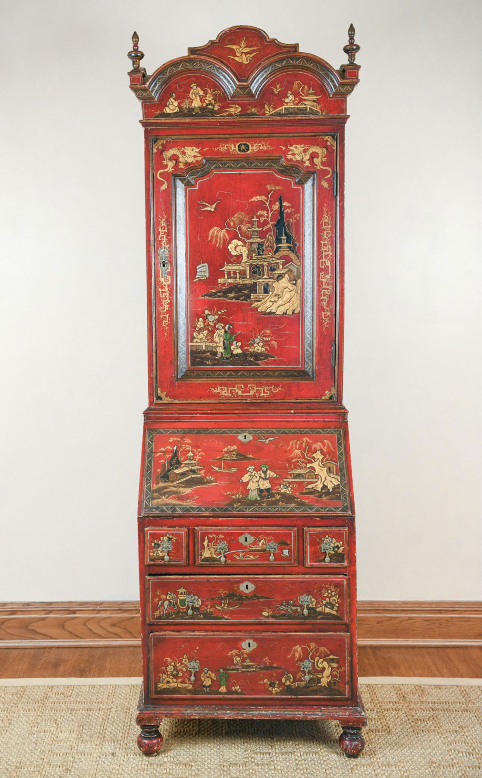 EARLY 19TH C. CHINOISERIE SECRETARY (1 of 20)