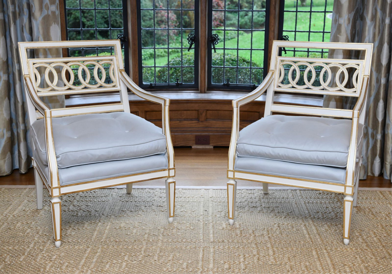 PAIR OF NEOCLASSICAL STYLE ARM CHAIRS (1 of 17)