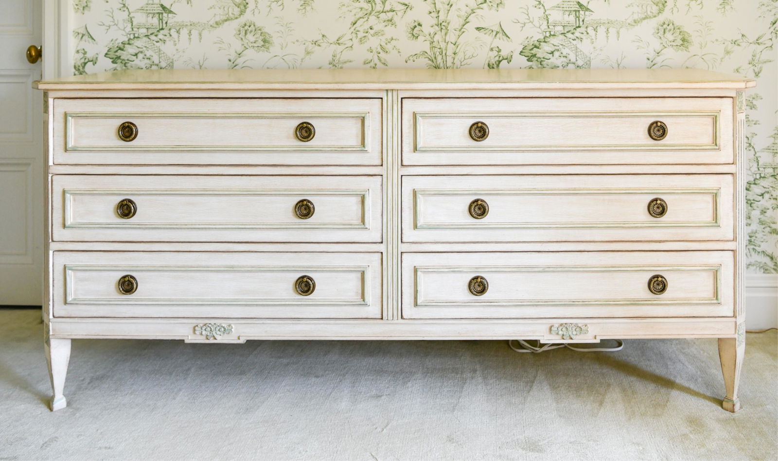 LOUIS XV STYLE SIDE BY SIDE DRAWER DRESSER (1 of 9)