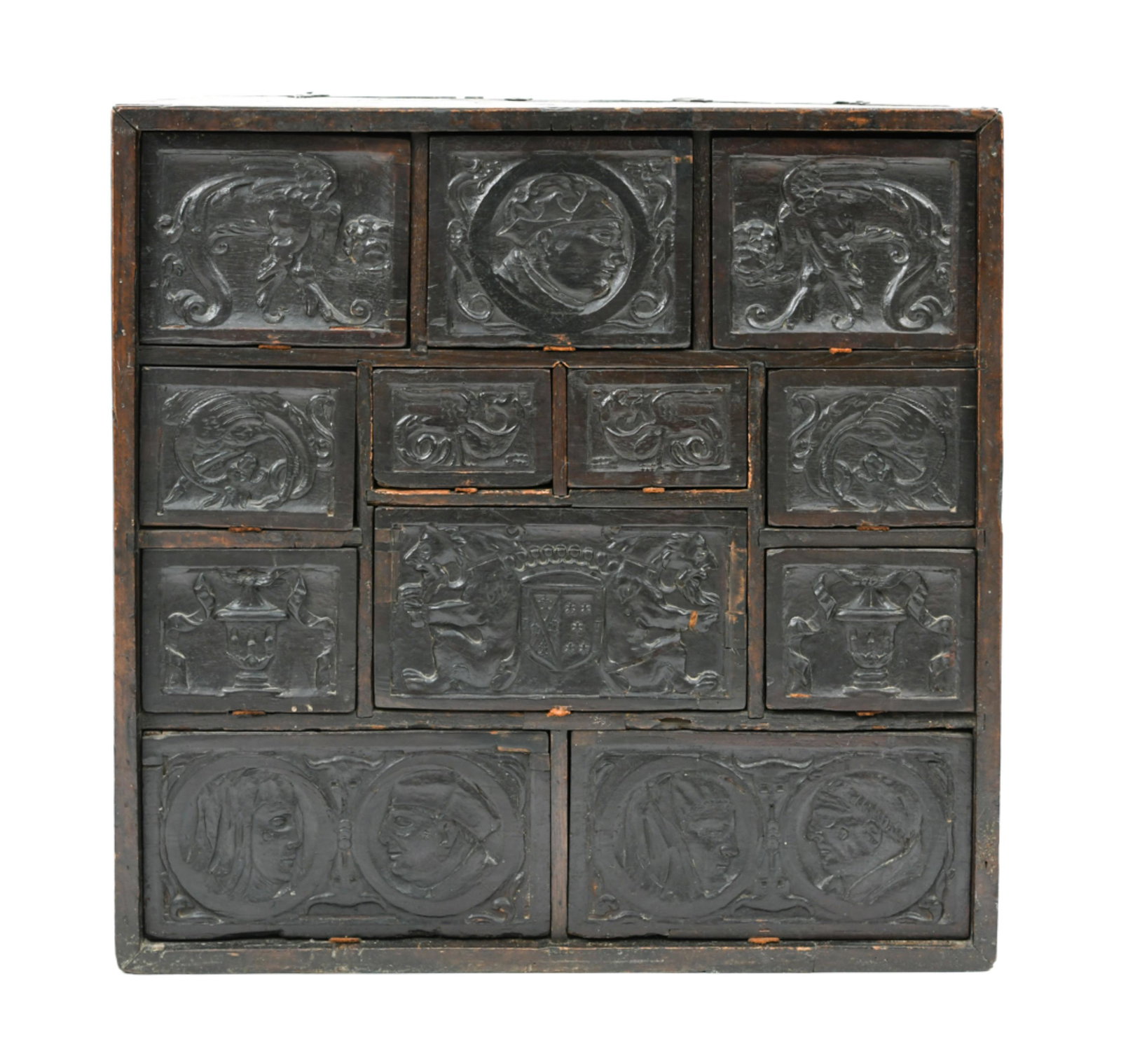 17TH CENTURY SPANISH WALNUT PAPELERA CHEST (1 of 11)