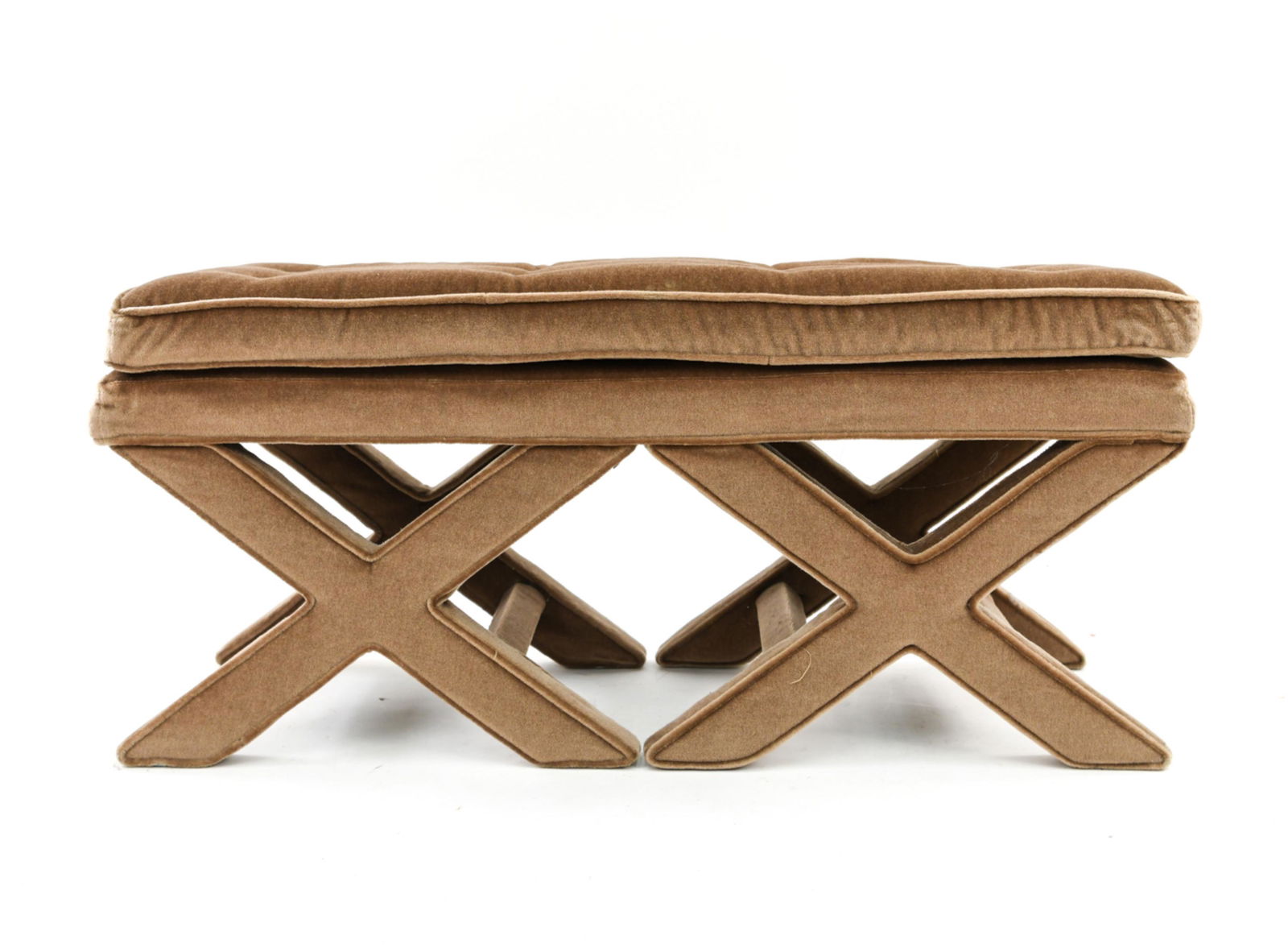 UPHOLSTERED DOUBLE X BENCH (1 of 16)