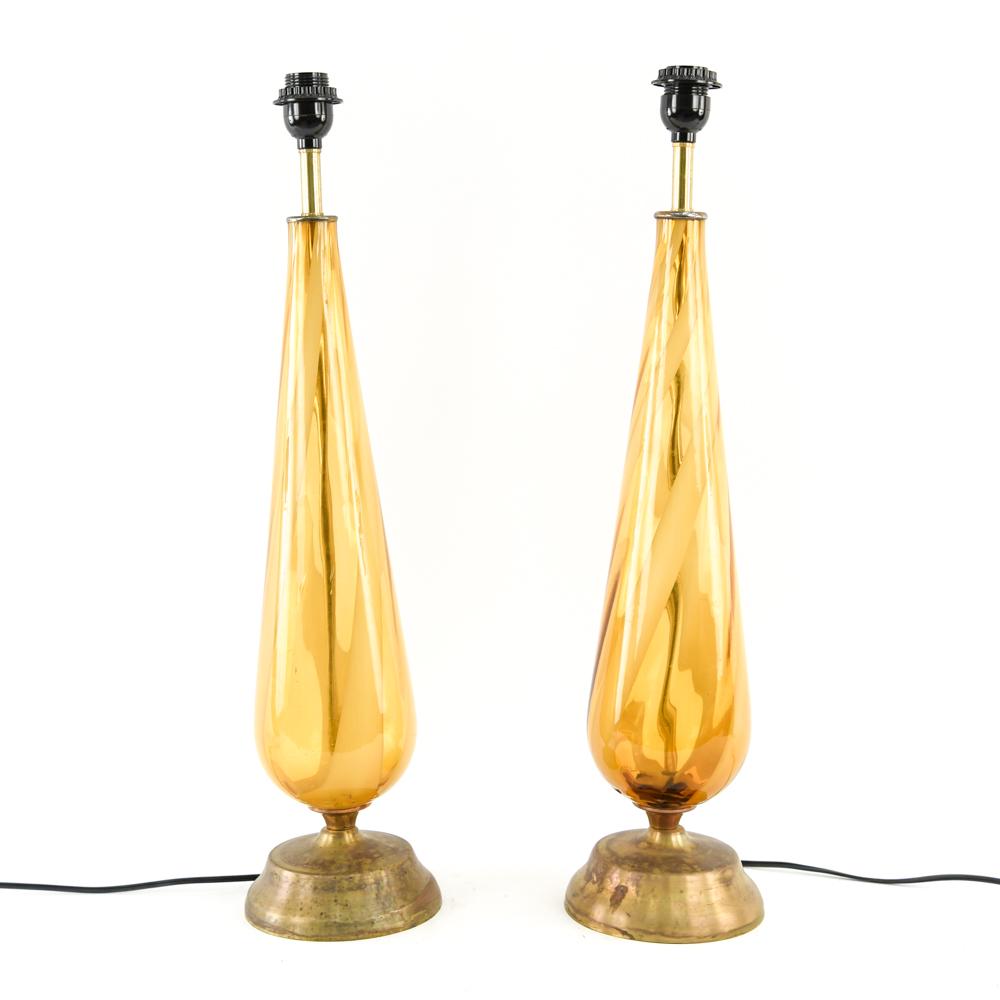 PAIR OF MURANO GLASS LAMPS (1 of 11)