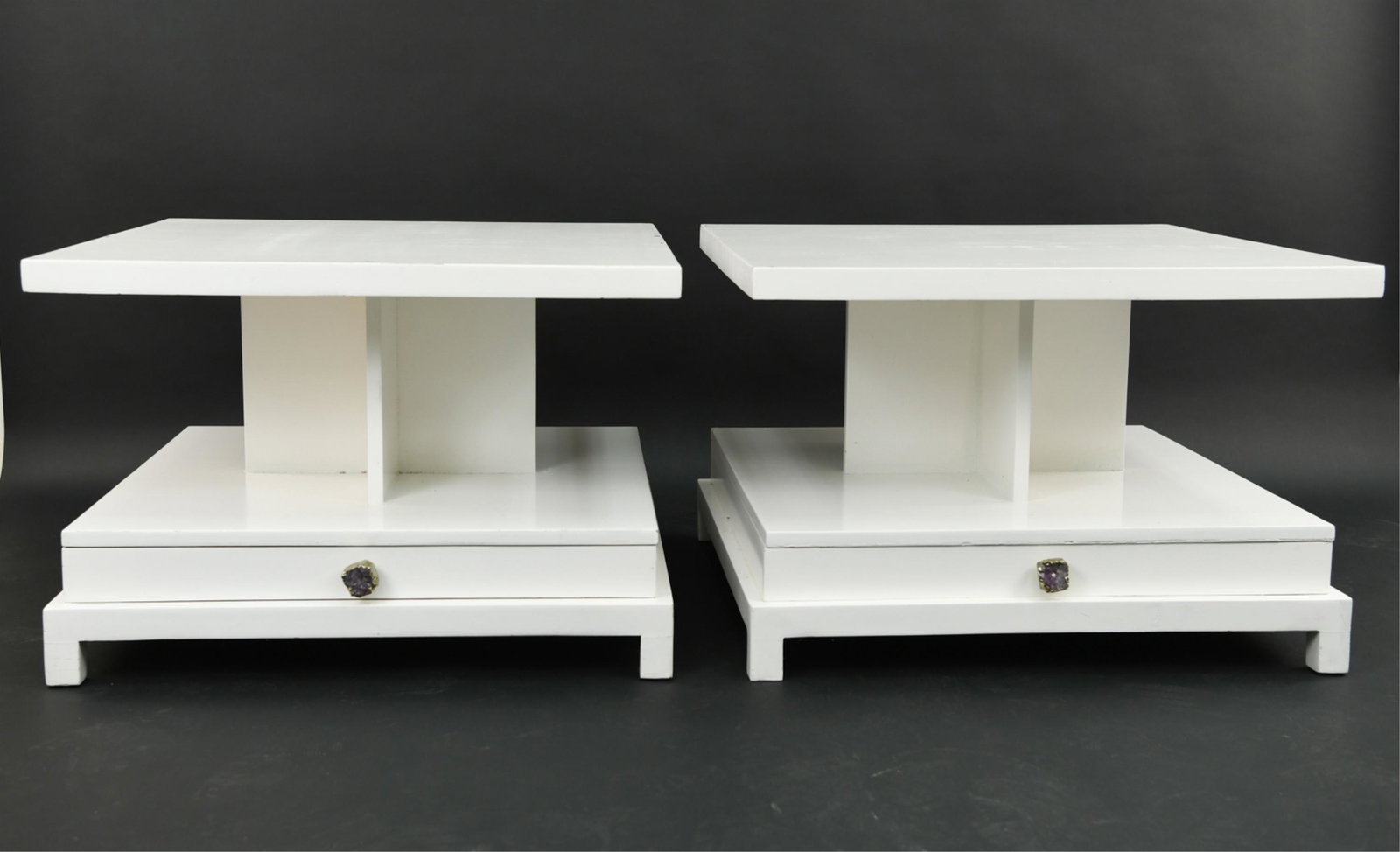 PAIR OF ART DECO STYLE SIDE TABLES (1 of 19)