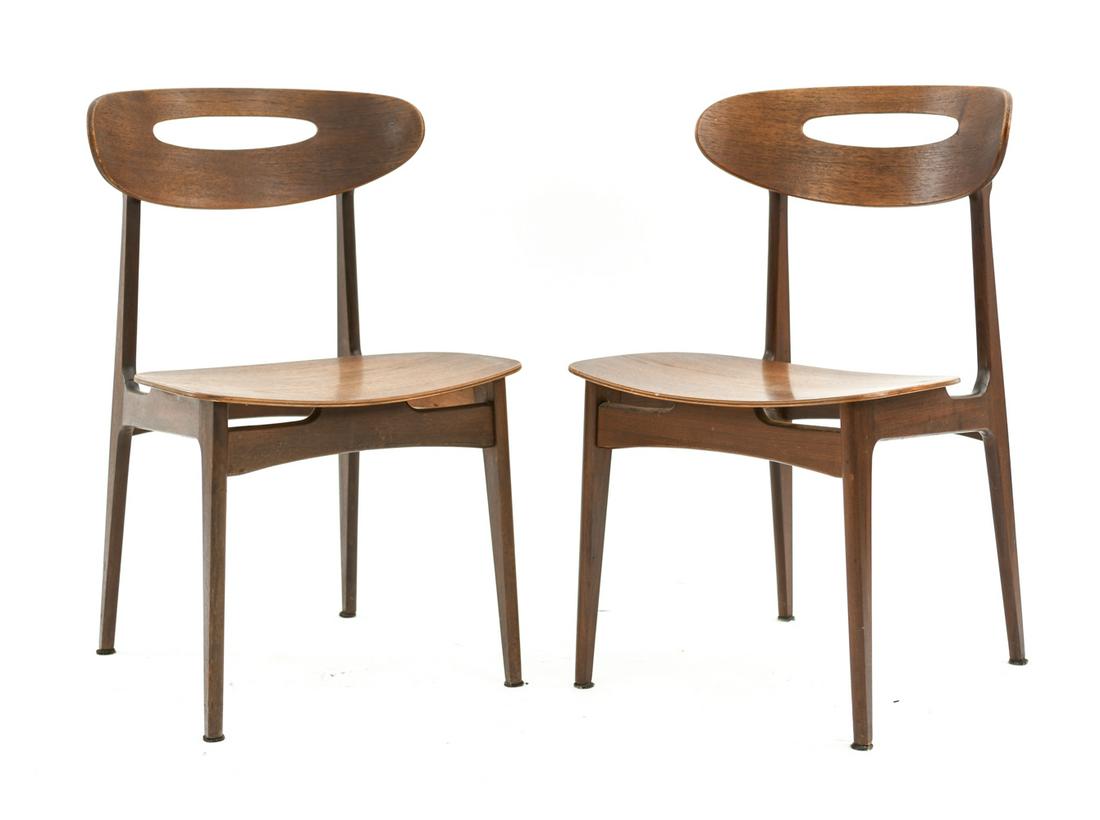 (2) DANISH MODERN SIDE CHAIRS (1 of 12)