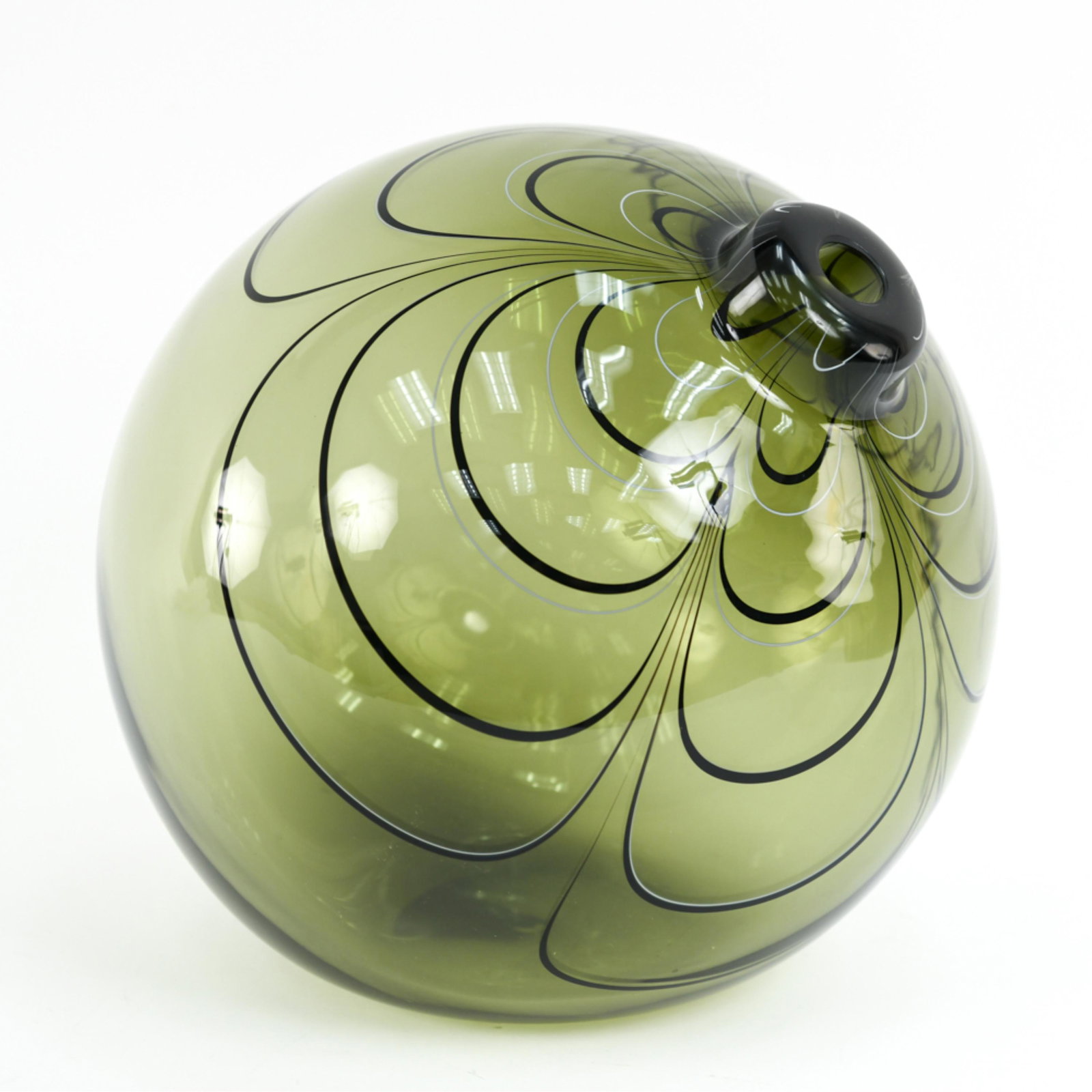 ALBERTO DONA LARGE MURANO GLASS BALL VASE (1 of 10)