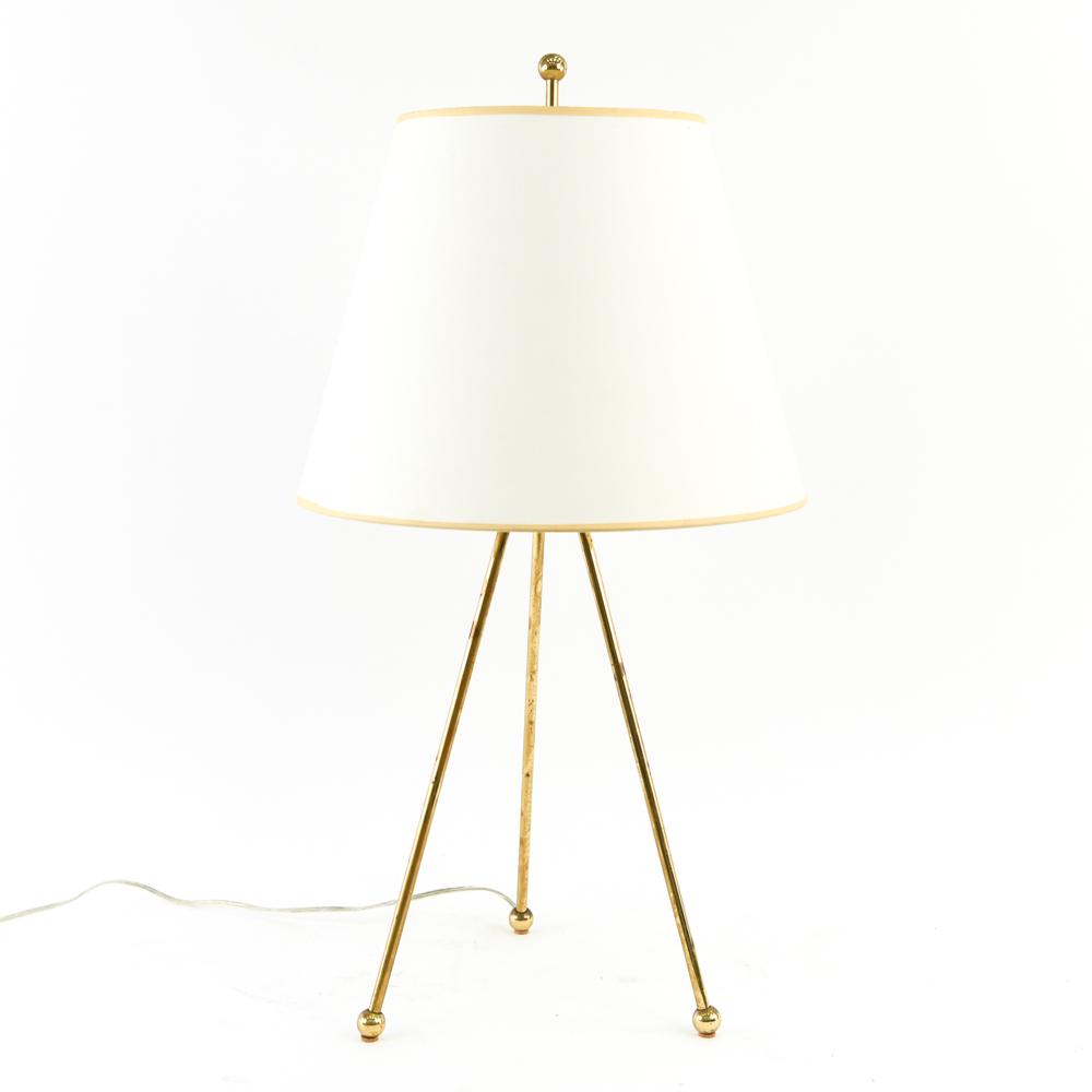 MANNER OF T.H. ROBSJOHN-GIBBINGS TRIPOD TABLE LAMP (1 of 15)