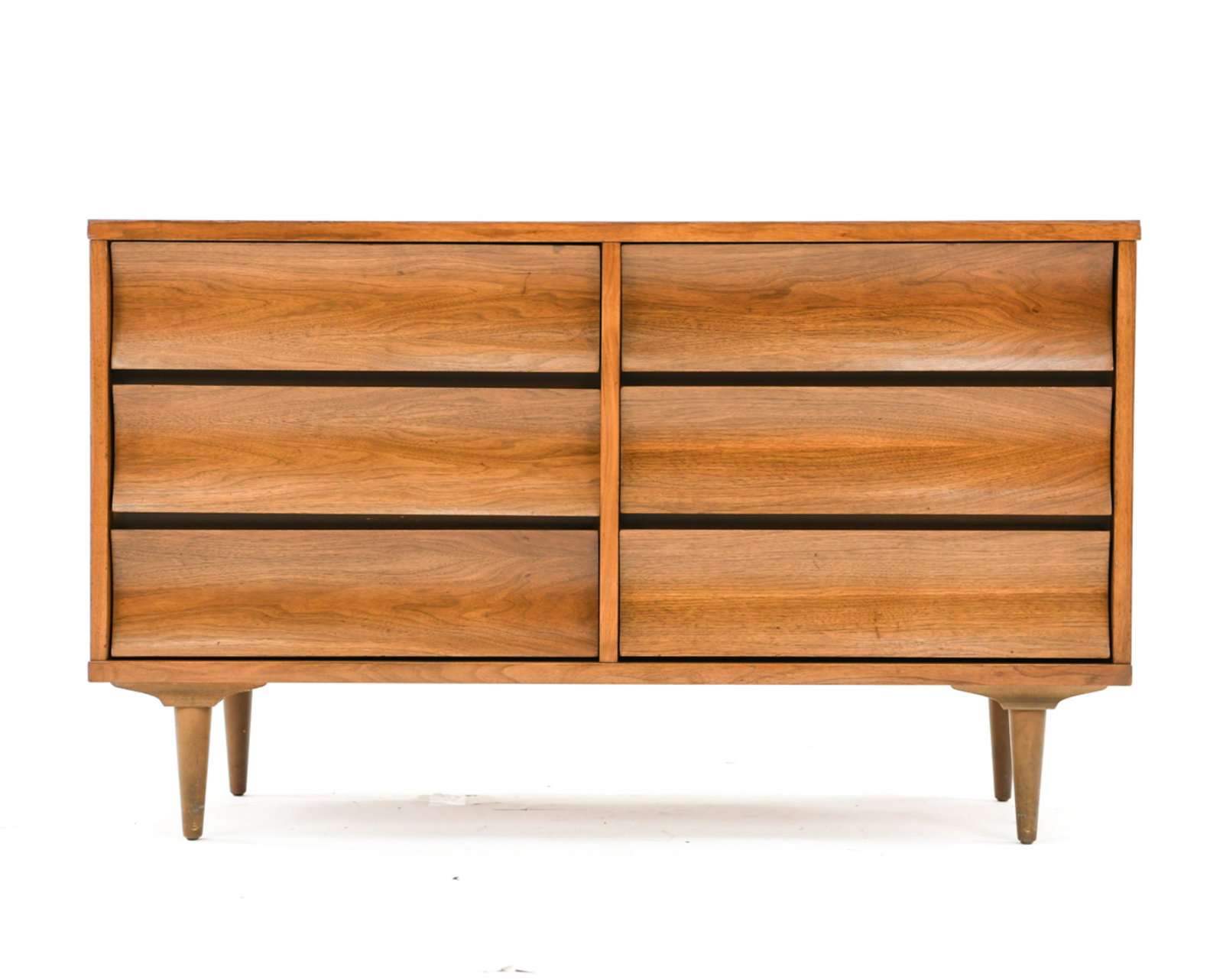JOHNSON CARPER WALNUT AND LAMINATE DOUBLE DRESSER (1 of 19)