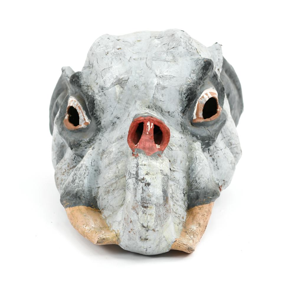 PAPER MACHE ELEPHANT HEAD MASK (1 of 11)