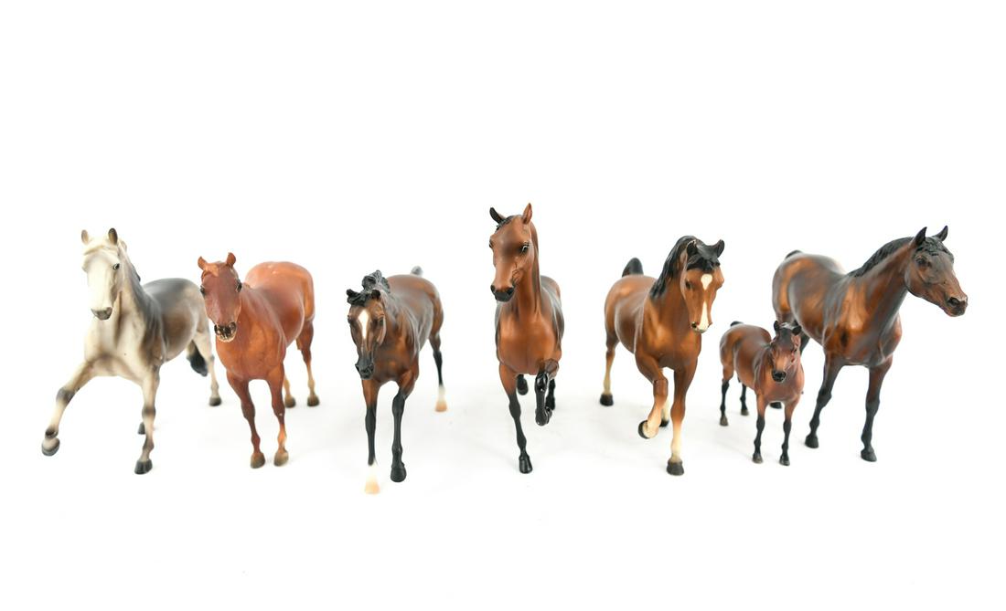 GROUPING OF BREYER REEVES HORSES (1 of 18)