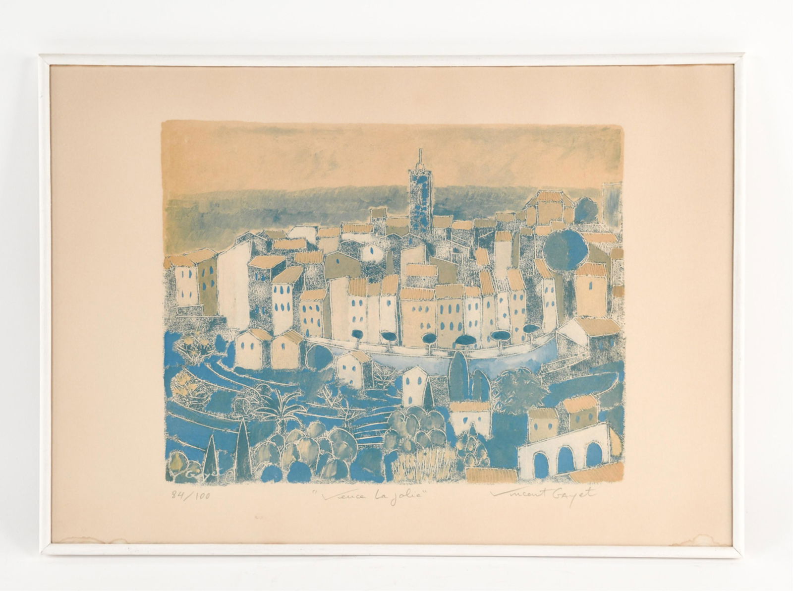 VINCENT GAYET LITHOGRAPH OF VENCE (1 of 11)