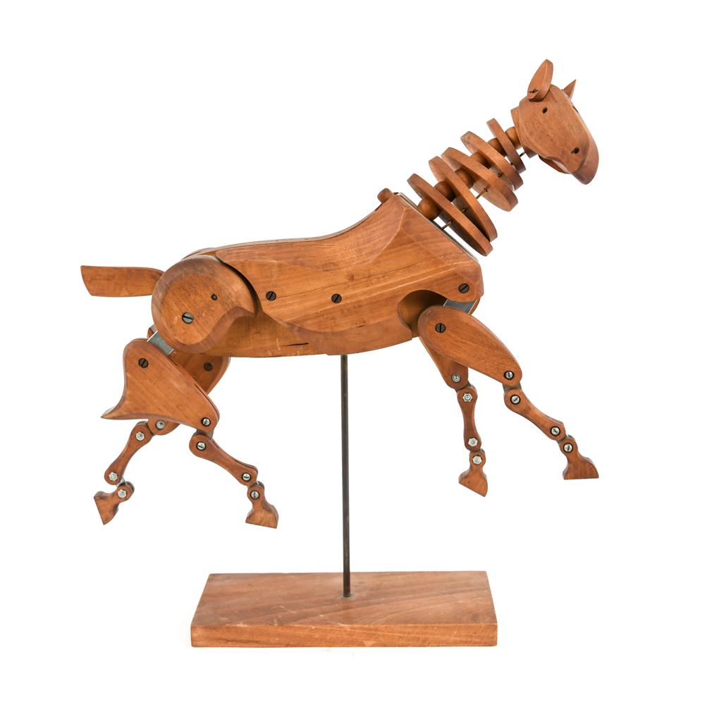 VINTAGE WOODEN HORSE ECORCHE ARTIST MODEL (1 of 14)