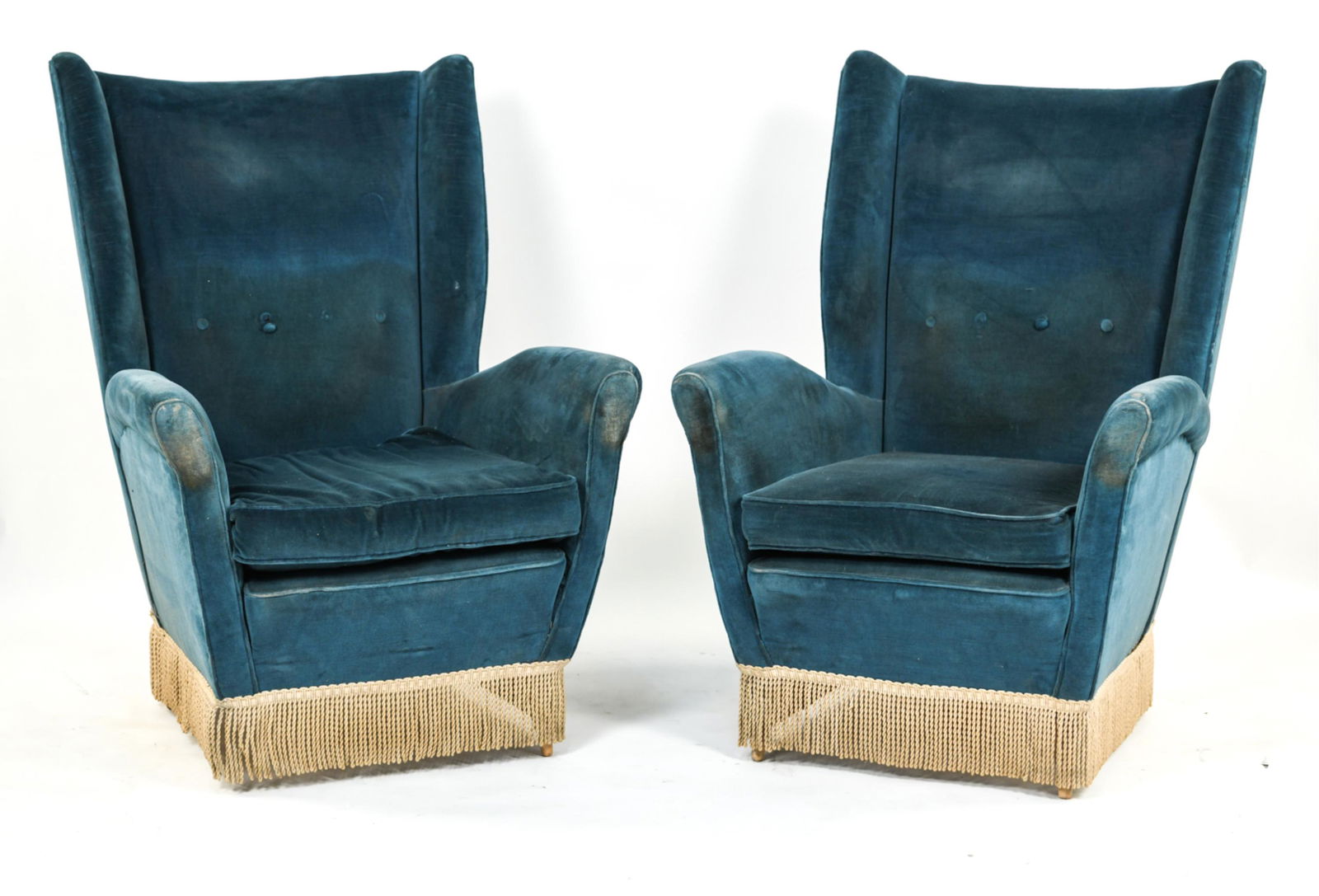PAOLO BUFFA STYLE TALL BACK LOUNGE CHAIRS (1 of 14)