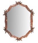 DESIGNER FAUX BOIS WALL MIRROR (1 of 7)