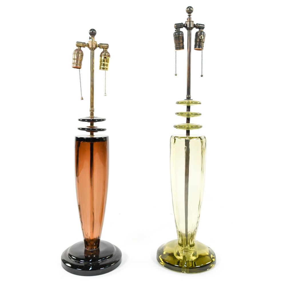 (2) CENEDESE FOR LORIN MARSH MURANO GLASS LAMPS (1 of 19)