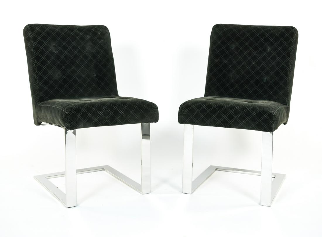 ATTR. MILO BAUGHMAN CANTILEVER SIDE CHAIRS (1 of 14)