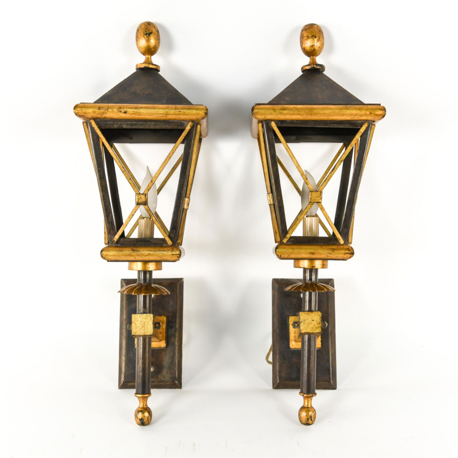 TOMMI PARZINGER STYLE LANTERN SCONCES (1 of 8)