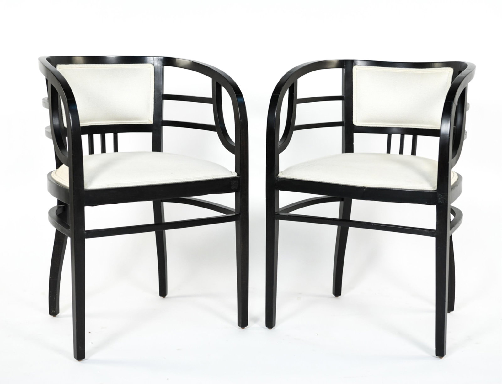JOSEF HOFFMAN STYLE PAIR ARMCHAIRS (1 of 15)