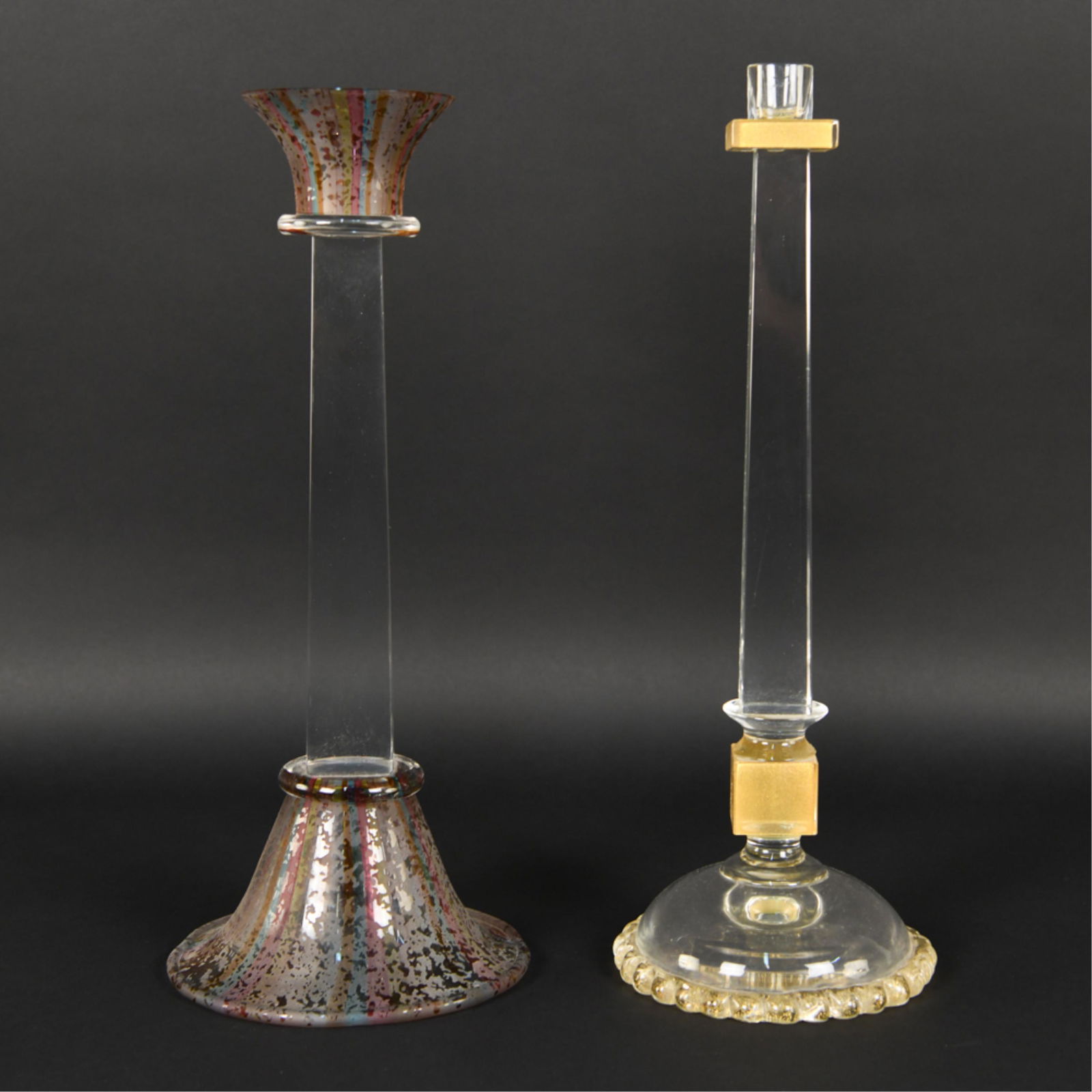 VENETIAN GLASS CANDLESTICKS (1 of 9)