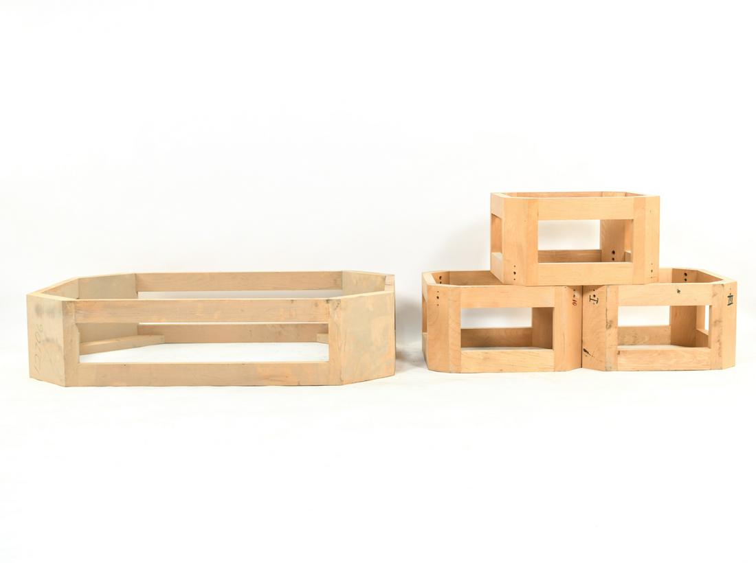 WOODEN OTTOMAN AND BENCH FRAMES (1 of 7)