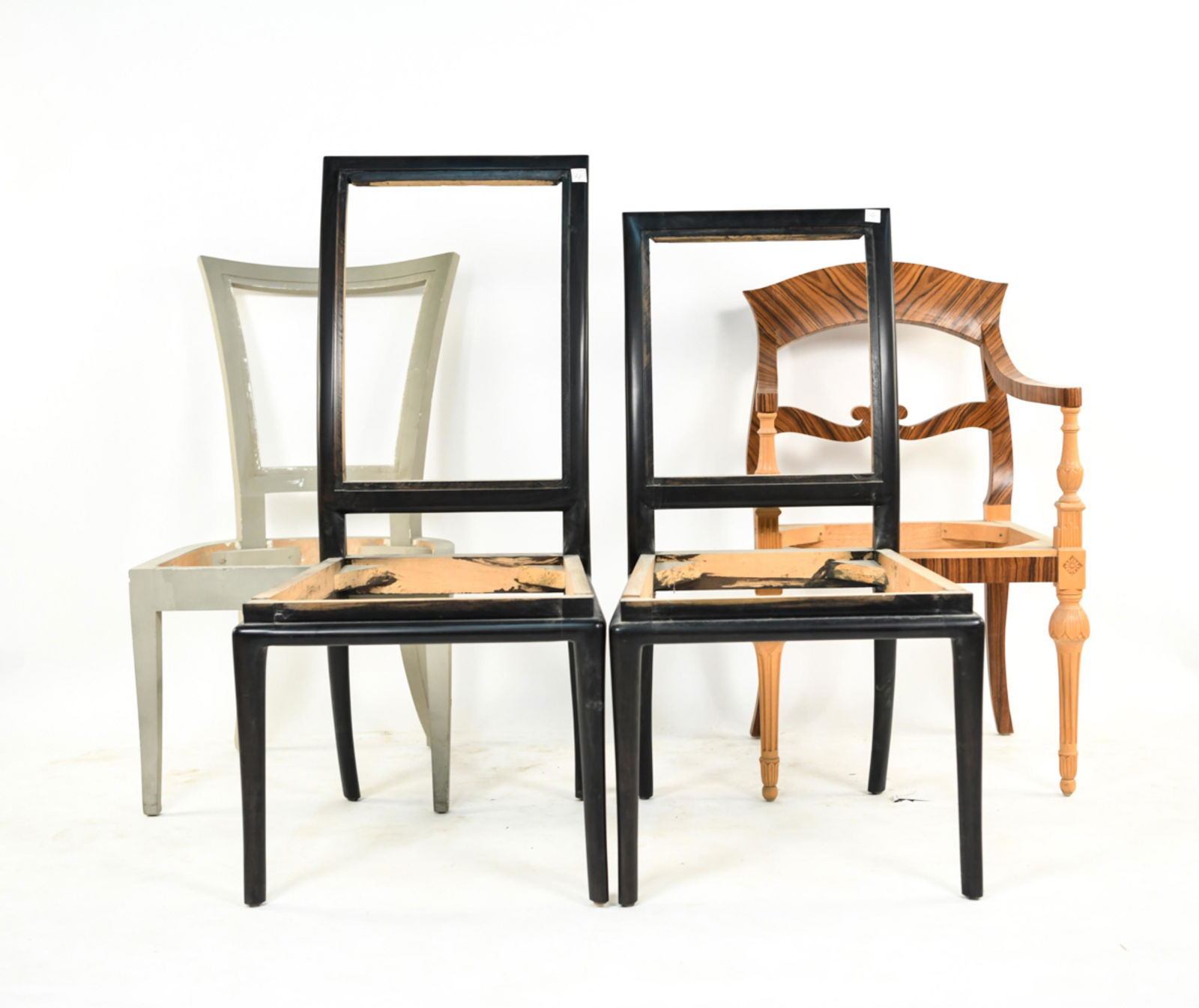 (4) CONTEMPORARY STYLE WOODEN CHAIR FRAMES (1 of 17)