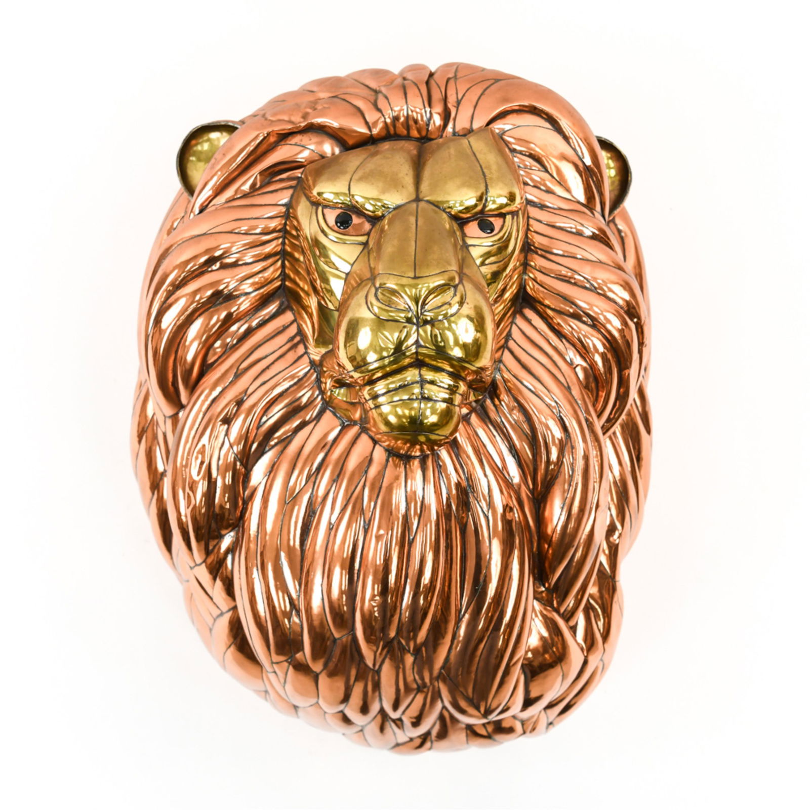SERGIO BUSTAMANTE BRASS LION BUST (1 of 13)