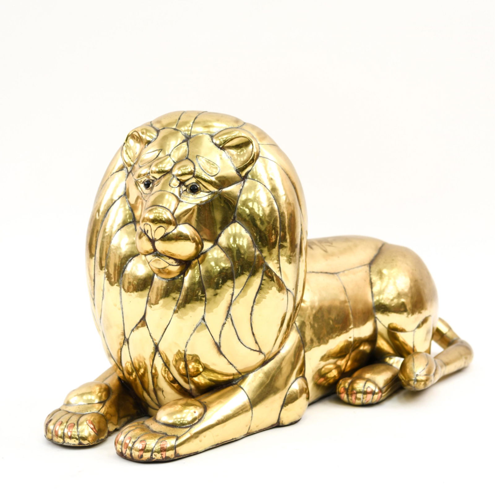 SERGIO BUSTAMANTE BRASS RECUMBENT LION (1 of 12)