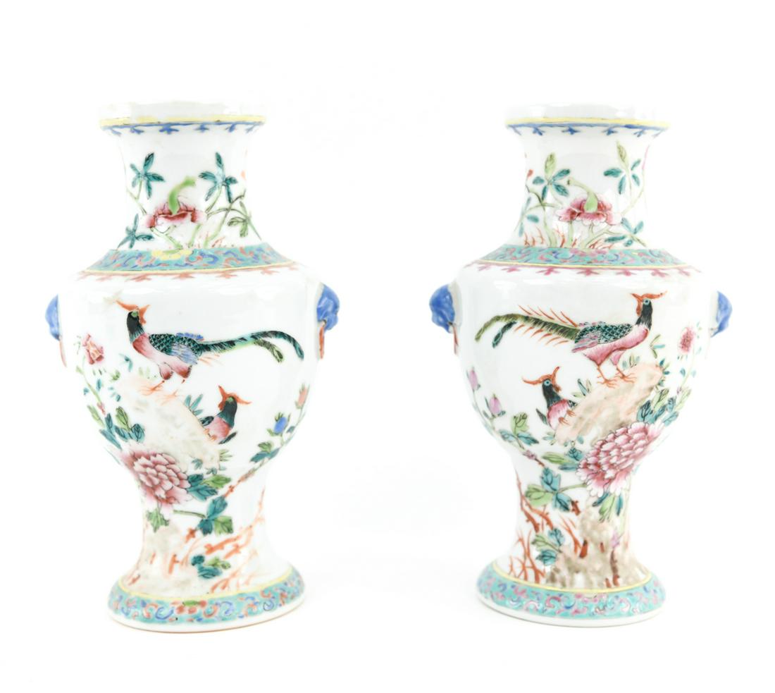 PAIR OF 20TH C. CHINESE PORCELAIN VASES (1 of 11)