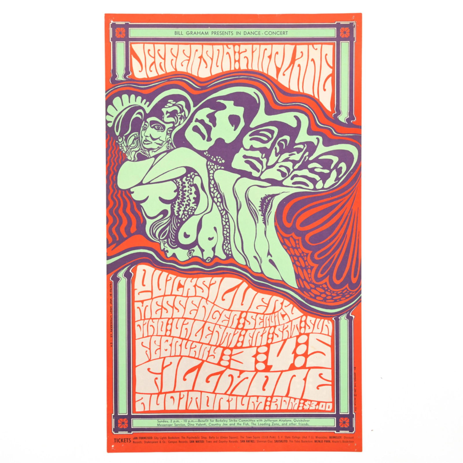 BG 48 JEFFERSON AIRPLANE/QUICKSILVER POSTER (1 of 5)