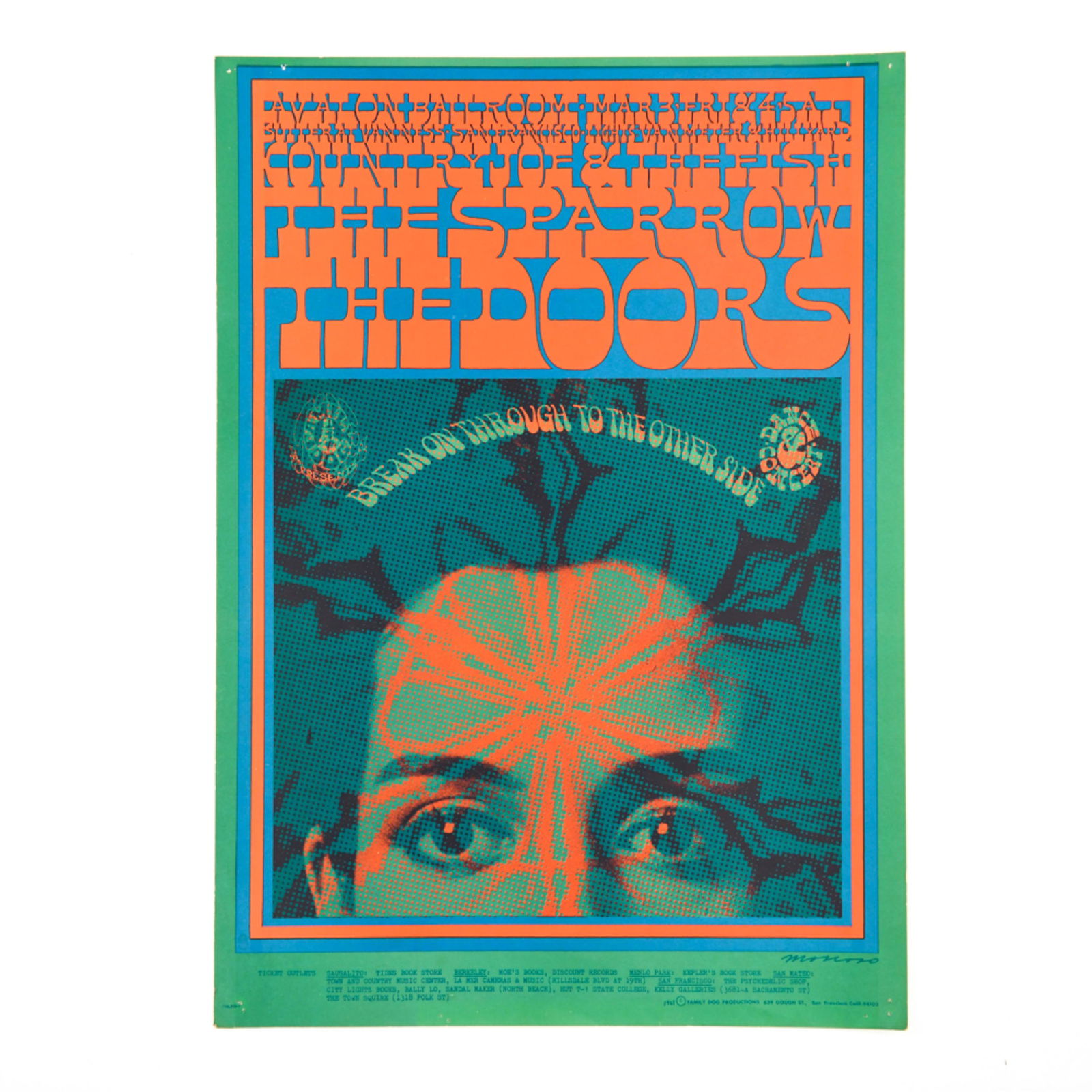 FD 50 THE DOORS 1967 FAMILY DOG CONCERT POSTER (1 of 5)