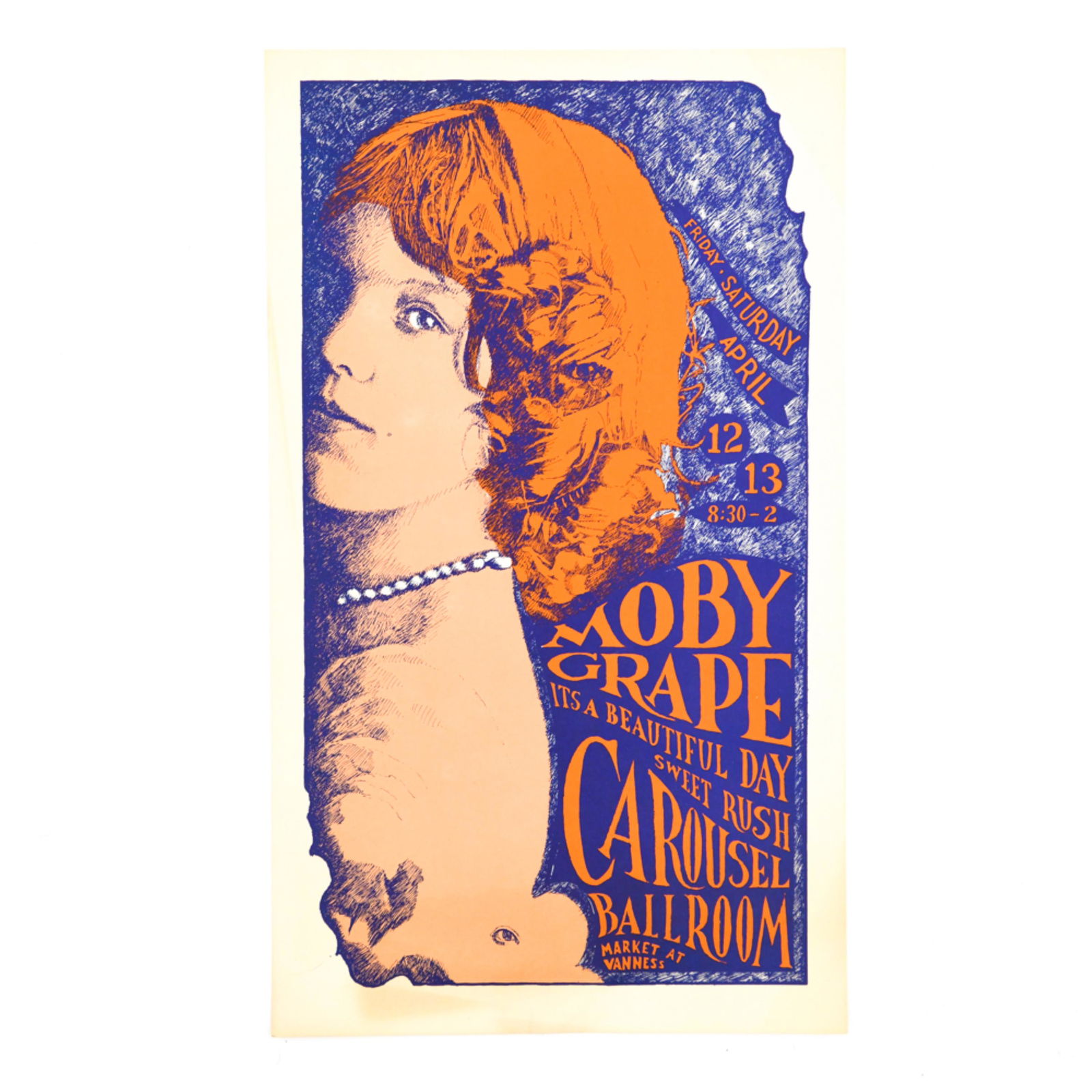 CAROUSEL BALLROOM MOBY GRAPE CONCERT POSTER (1 of 5)