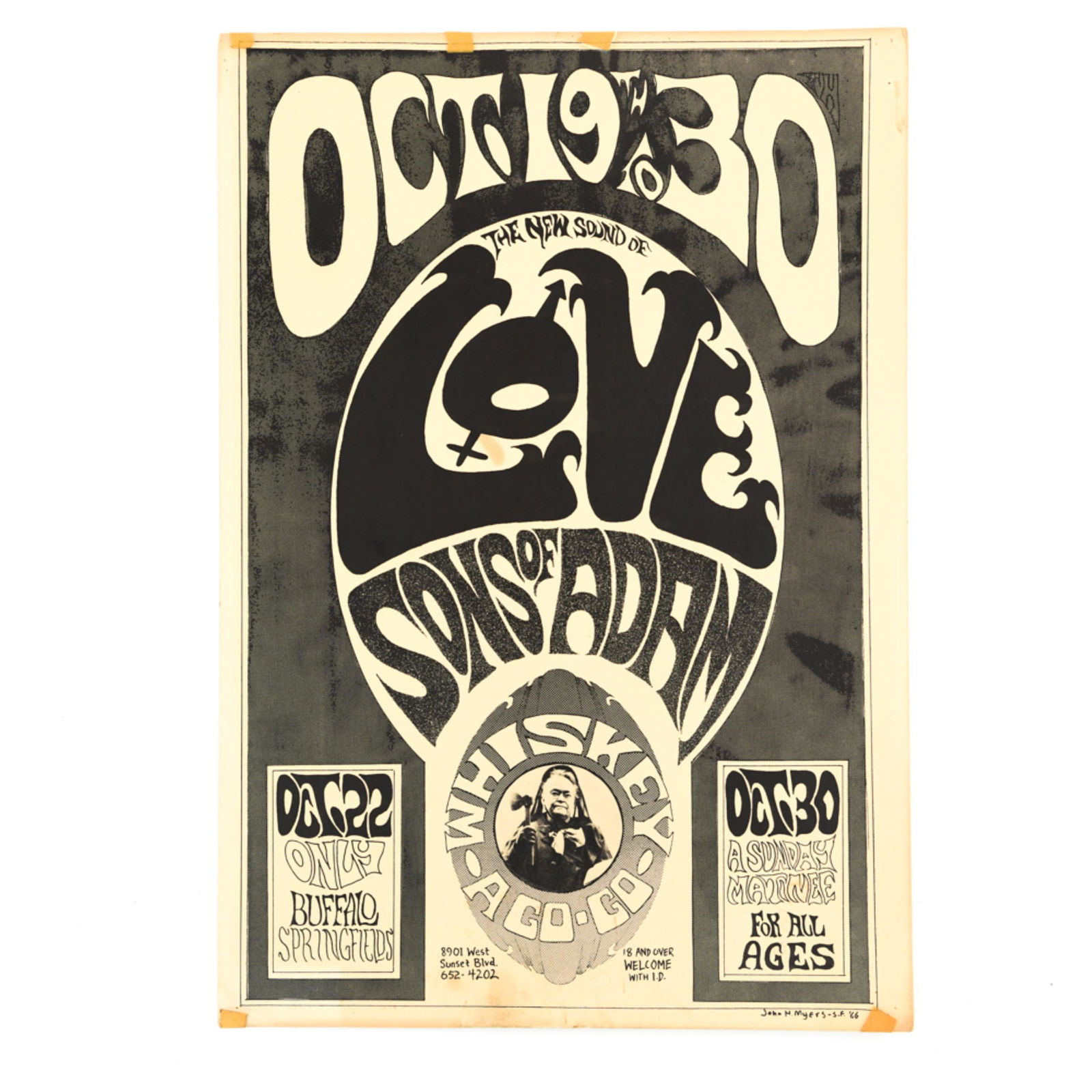 1966 WHISKEY A-GO-GO-LOVE CONCERT POSTER (1 of 5)