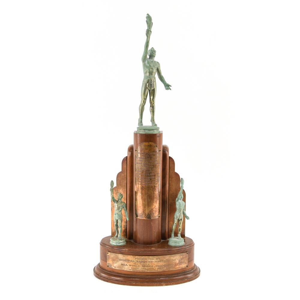ART DECO BRASS TROPHY (1 of 10)