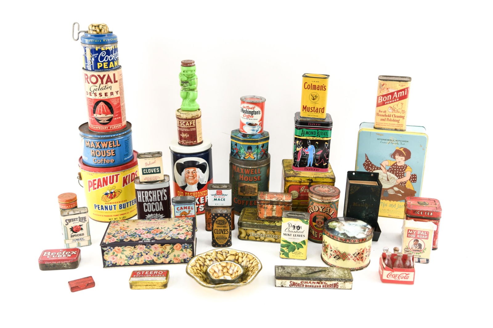 GROUPING OF ANTIQUE TINS (1 of 16)