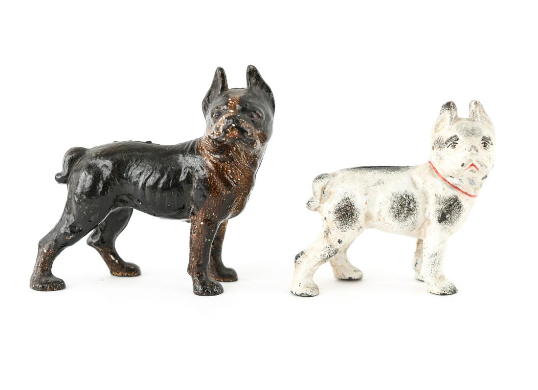 (2) BOSTON TERRIER CAST IRON BANKS (1 of 8)
