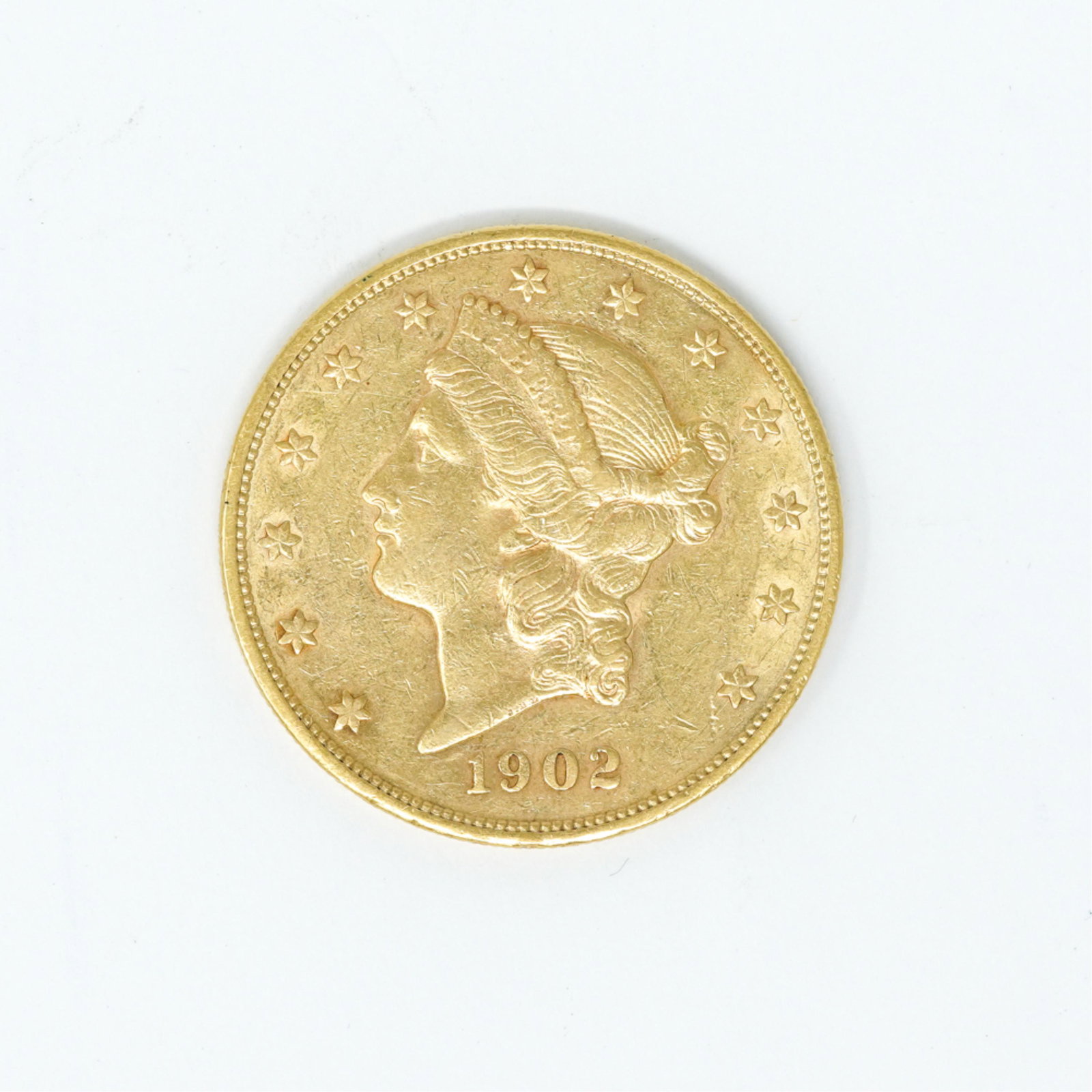 1902 US $20 DOUBLE EAGLE GOLD COIN (1 of 3)