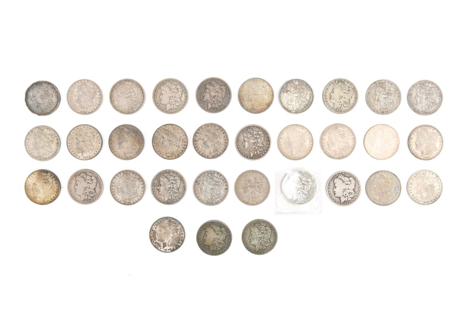 (30) CIRCULATED MORGAN DOLLARS (1 of 7)