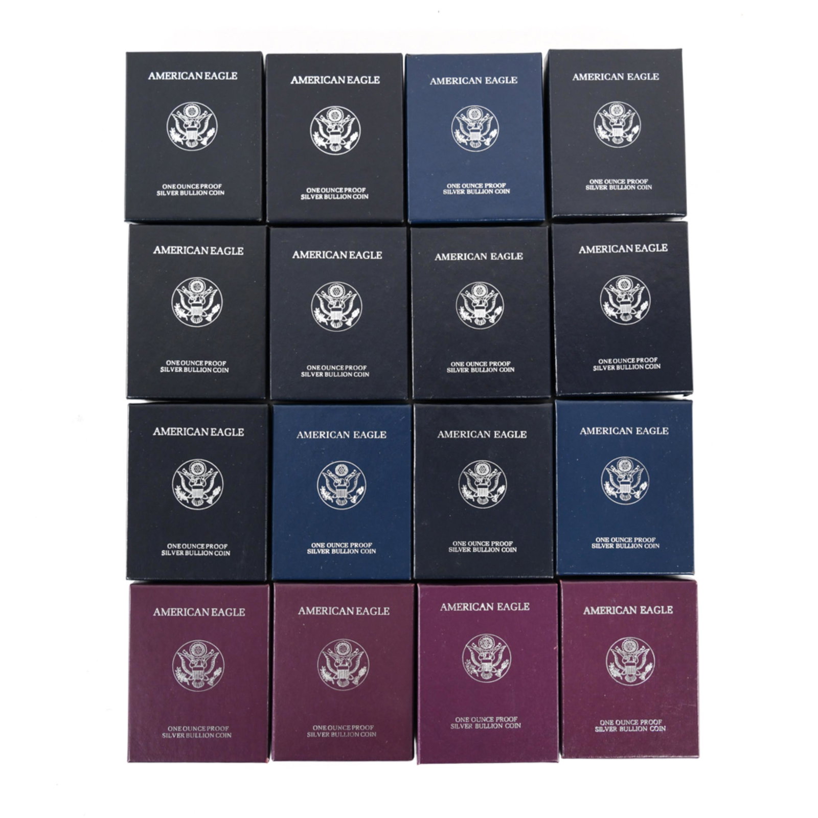 (16) US ONE OUNCE PROOF SILVER BUILLON COINS (1 of 6)