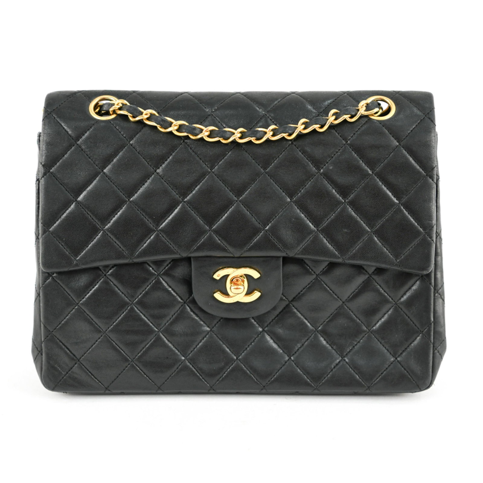 CHANEL DOUBLE FLAP SQUARE SHOULDER BAG 26 (1 of 13)