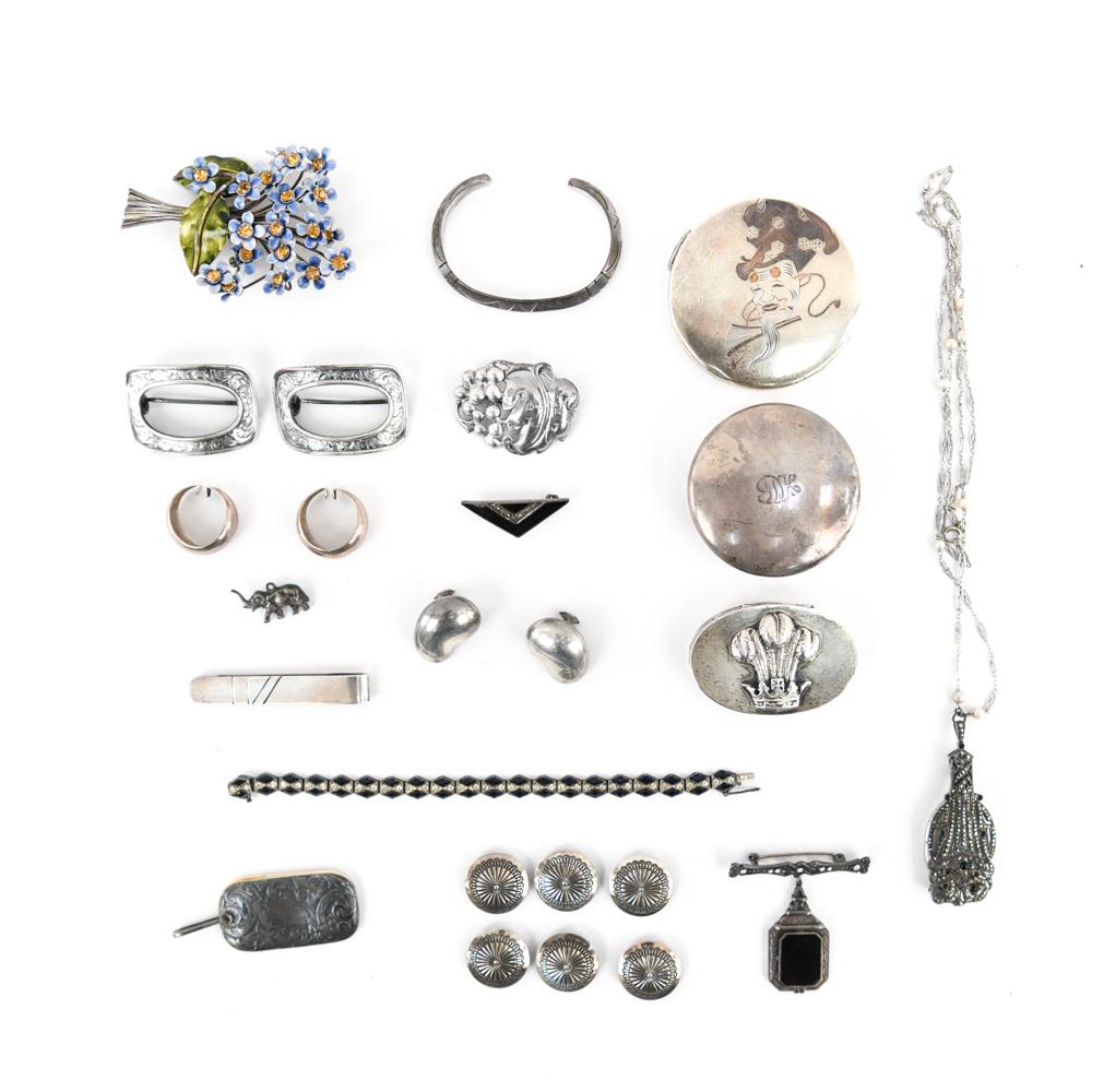 VINTAGE & ANTIQUE STERLING SILVER JEWELRY ETC (1 of 17)