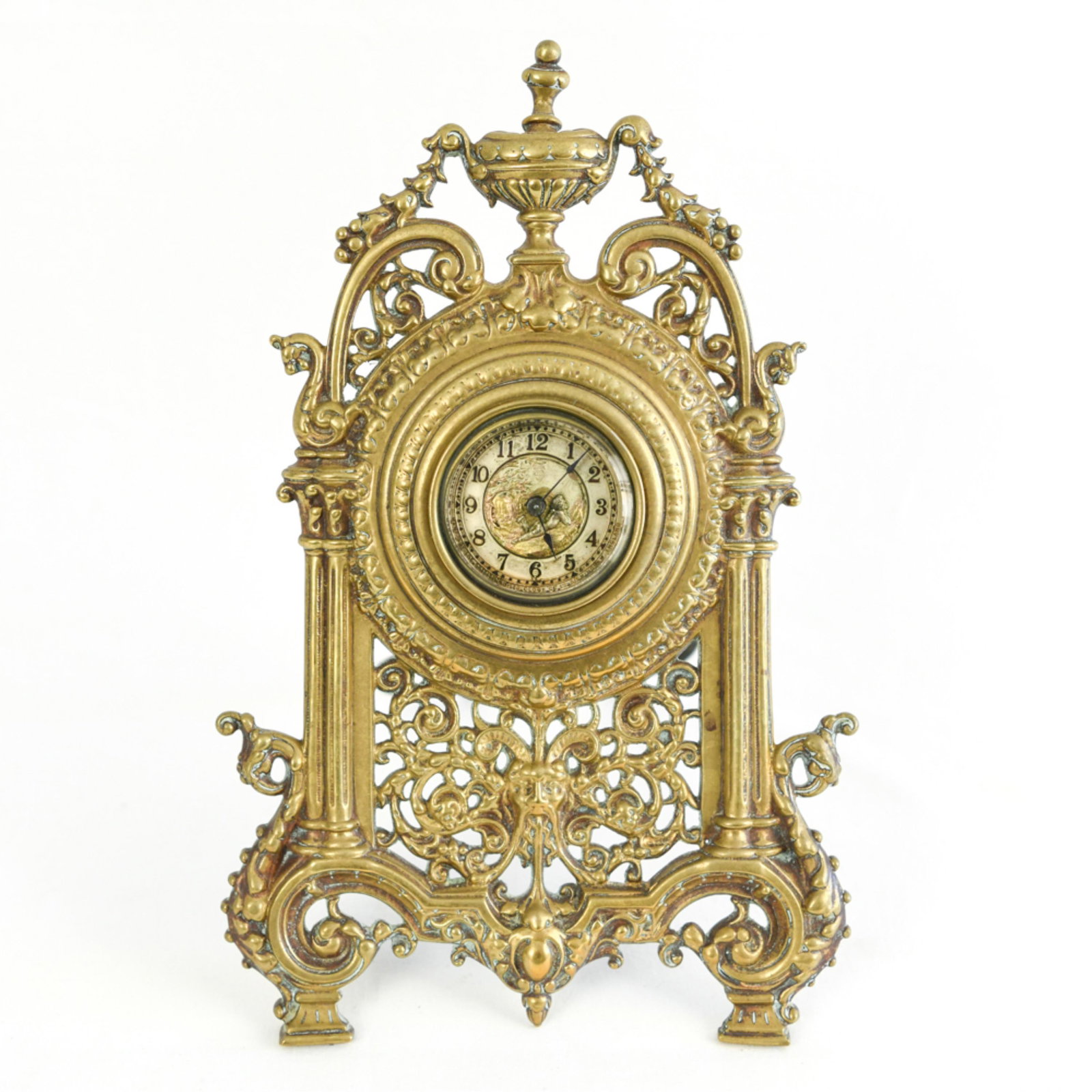 ENGLISH BRONZE CLOCK (1 of 13)