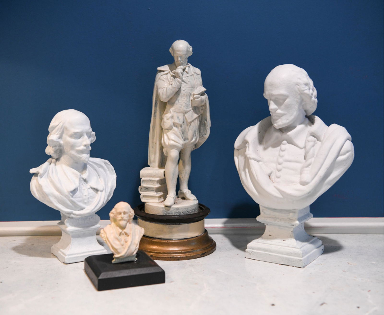 GROUPING OF SHAKESPEARE SCULPTURES (1 of 15)