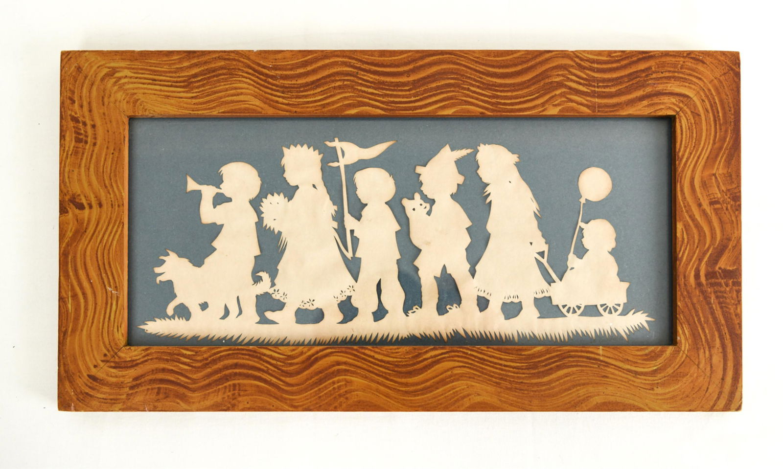 CHILDREN PARADE PAPER CUT-OUT SILHOUETTE (1 of 6)